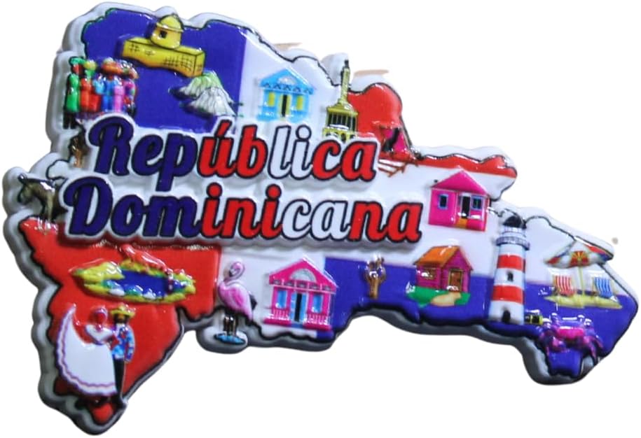 Dominican Resin Fridge Magnet | Amazon