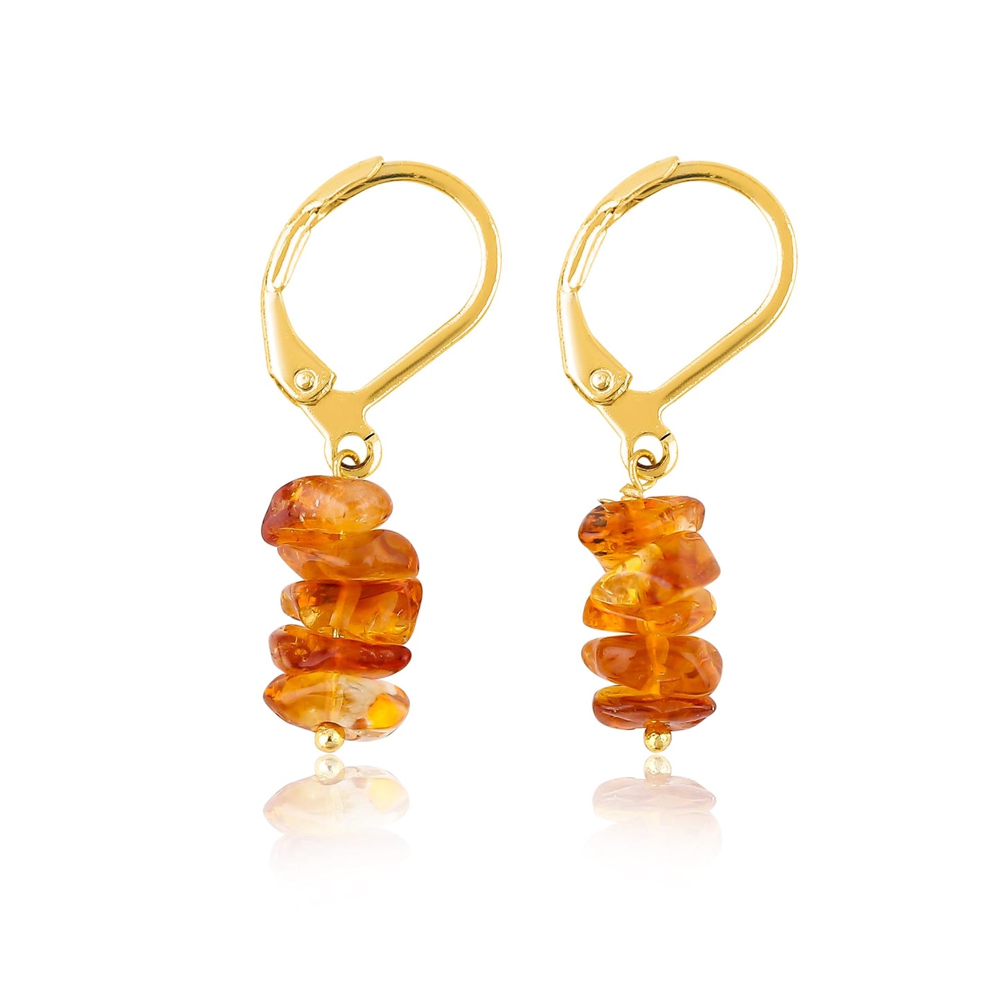 Larimar Chip Earrings Gold | Amazon