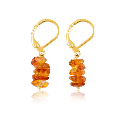 Larimar Chip Earrings Gold | Amazon