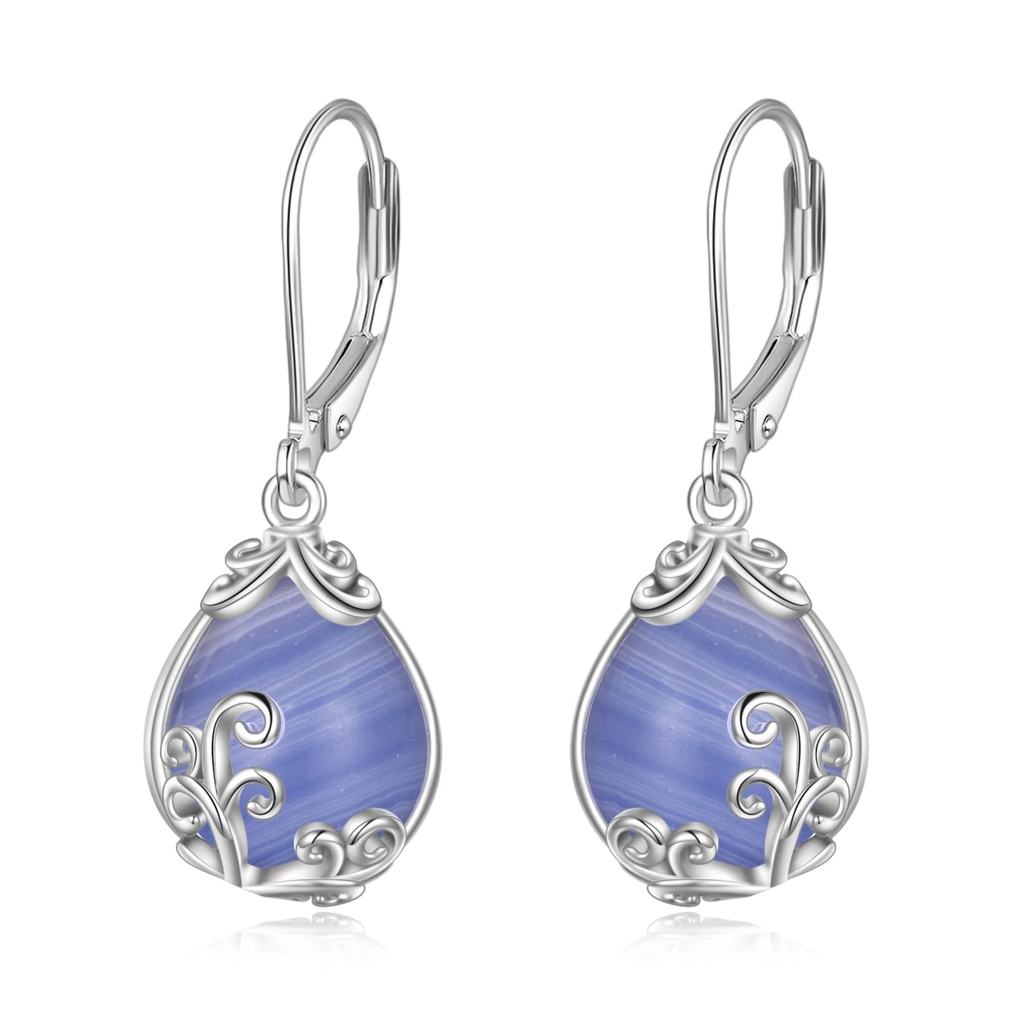 Larimar Teardrop Earrings 925 Silver | Amazon