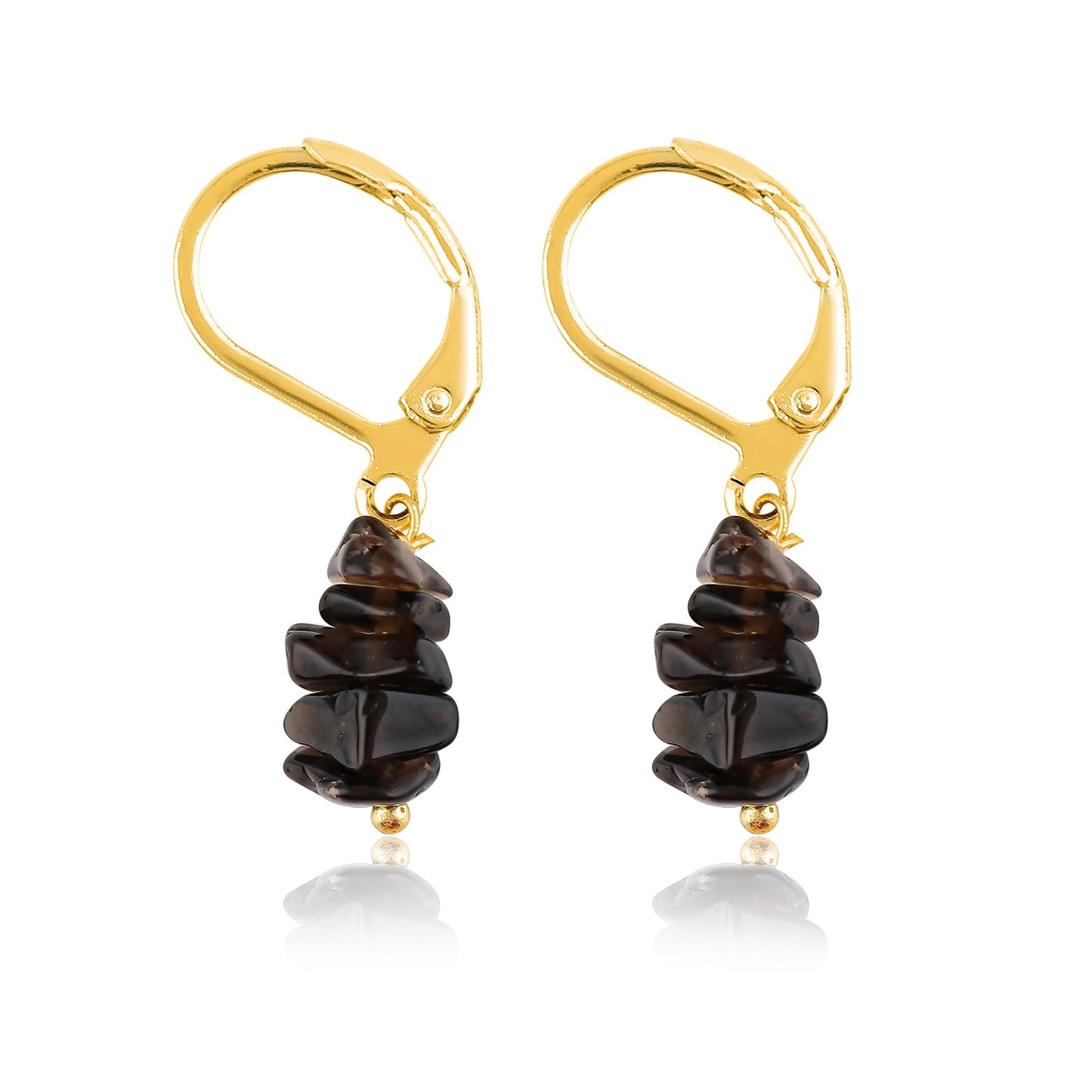 Larimar Chip Earrings Gold | Amazon