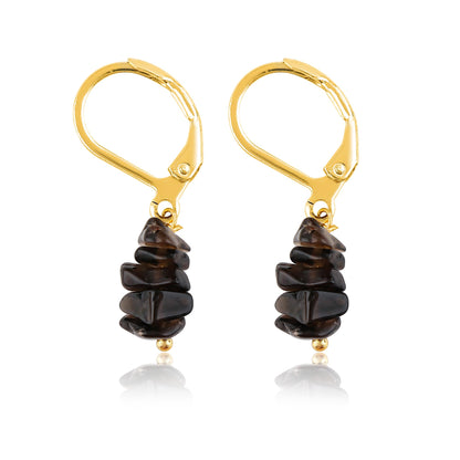 Larimar Chip Earrings Gold | Amazon