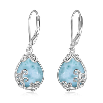 Larimar Teardrop Earrings 925 Silver | Amazon