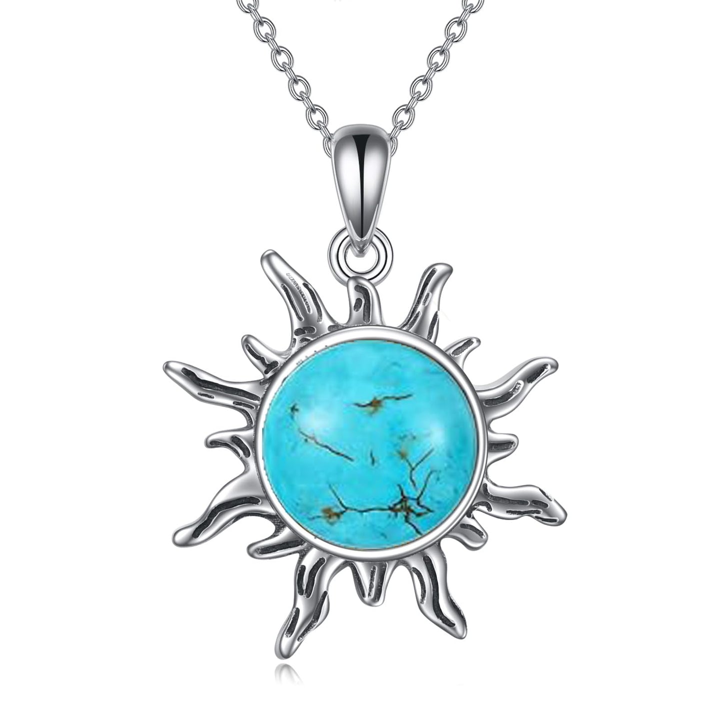 Collana con Sole Larimar | Amazon