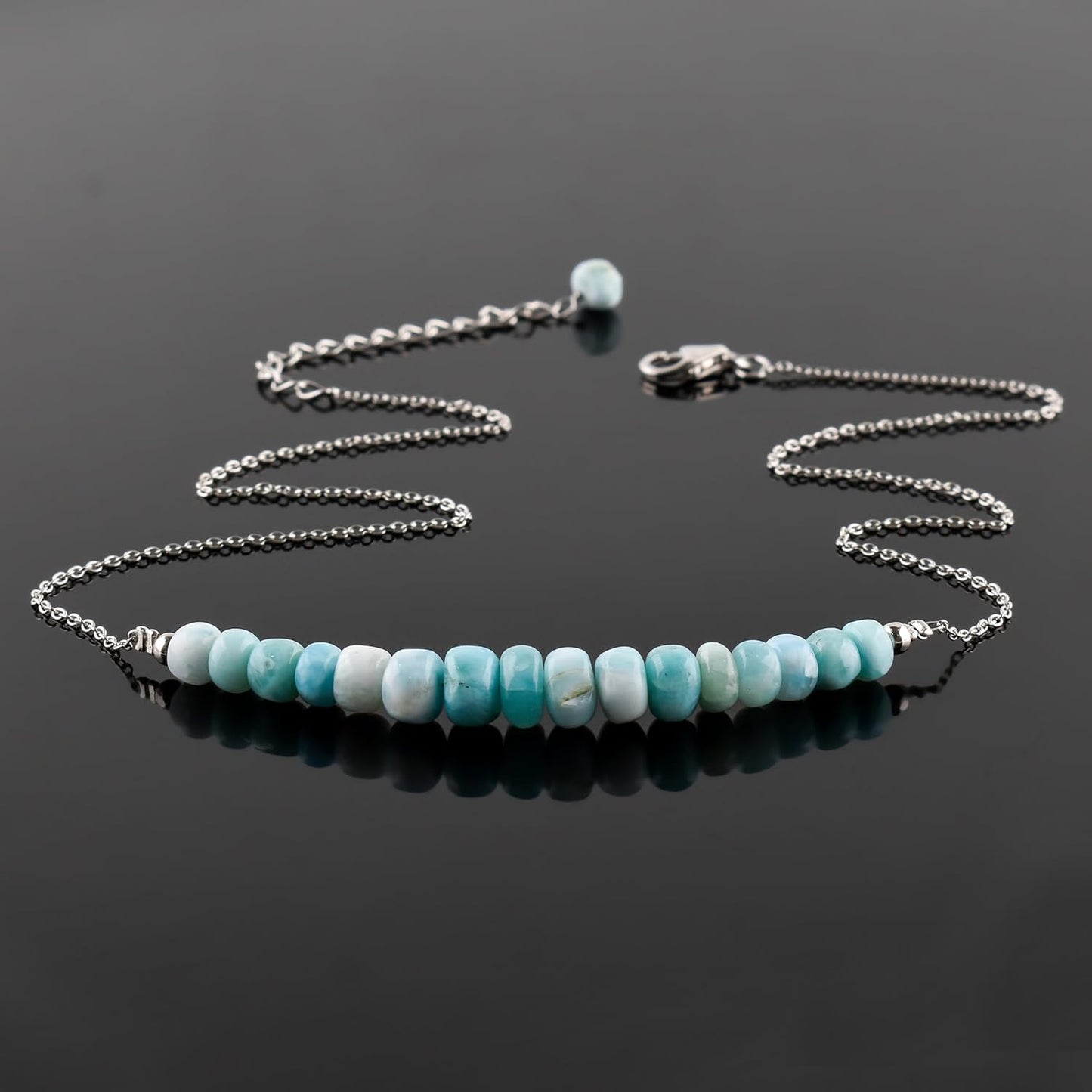 Collana con Barrette di Perline Larimar | Amazon