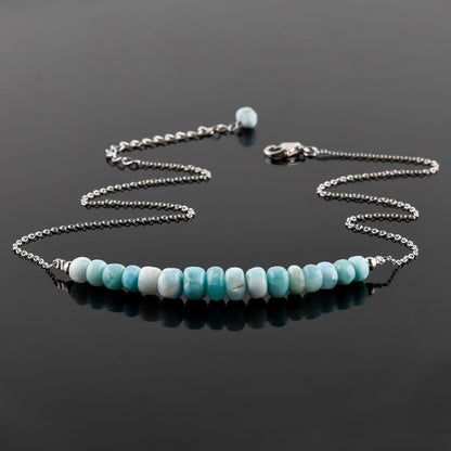 Collana con Barrette di Perline Larimar | Amazon