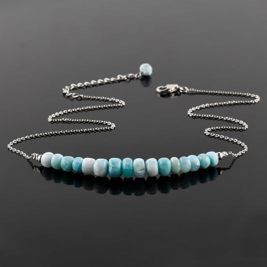 Collana con Barrette di Perline Larimar | Amazon