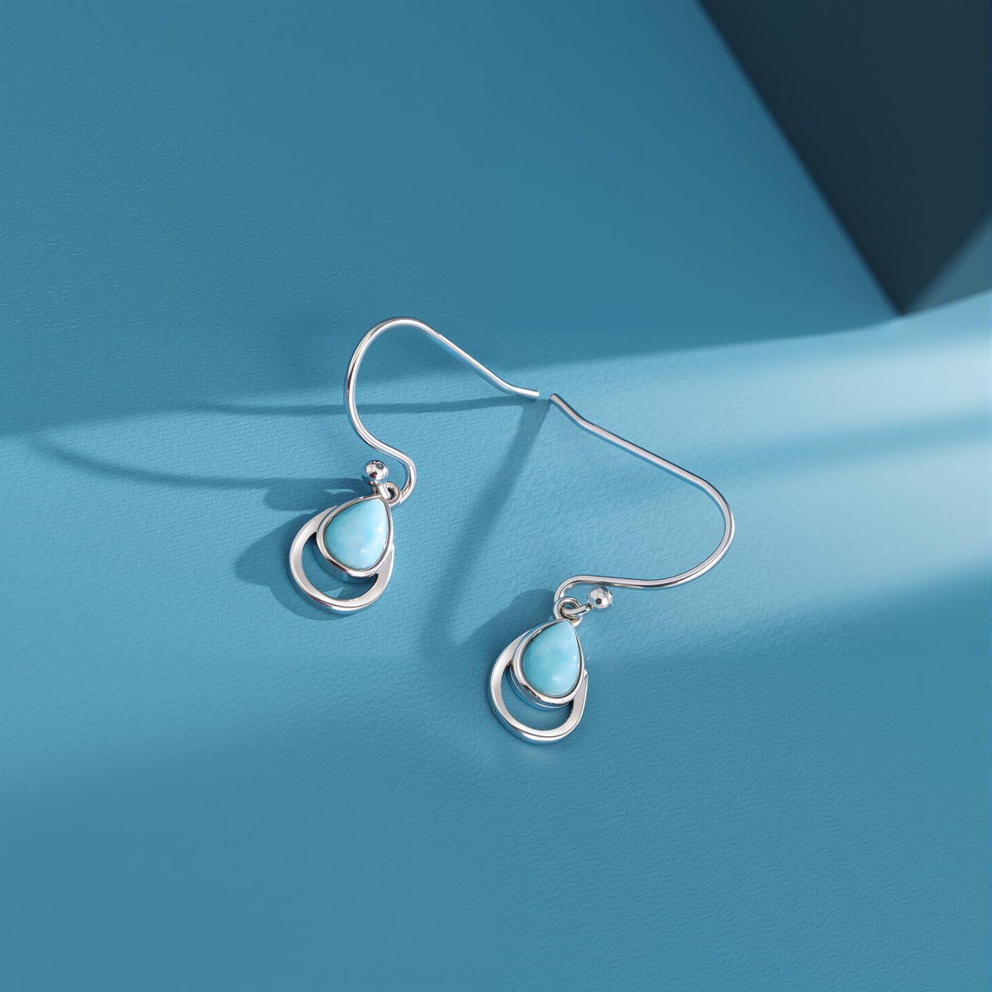 Larimar Dangle Earrings 925 Silver | Amazon