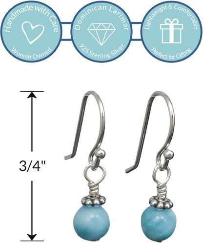 Larimar Beaded Drop Earrings | Amazon