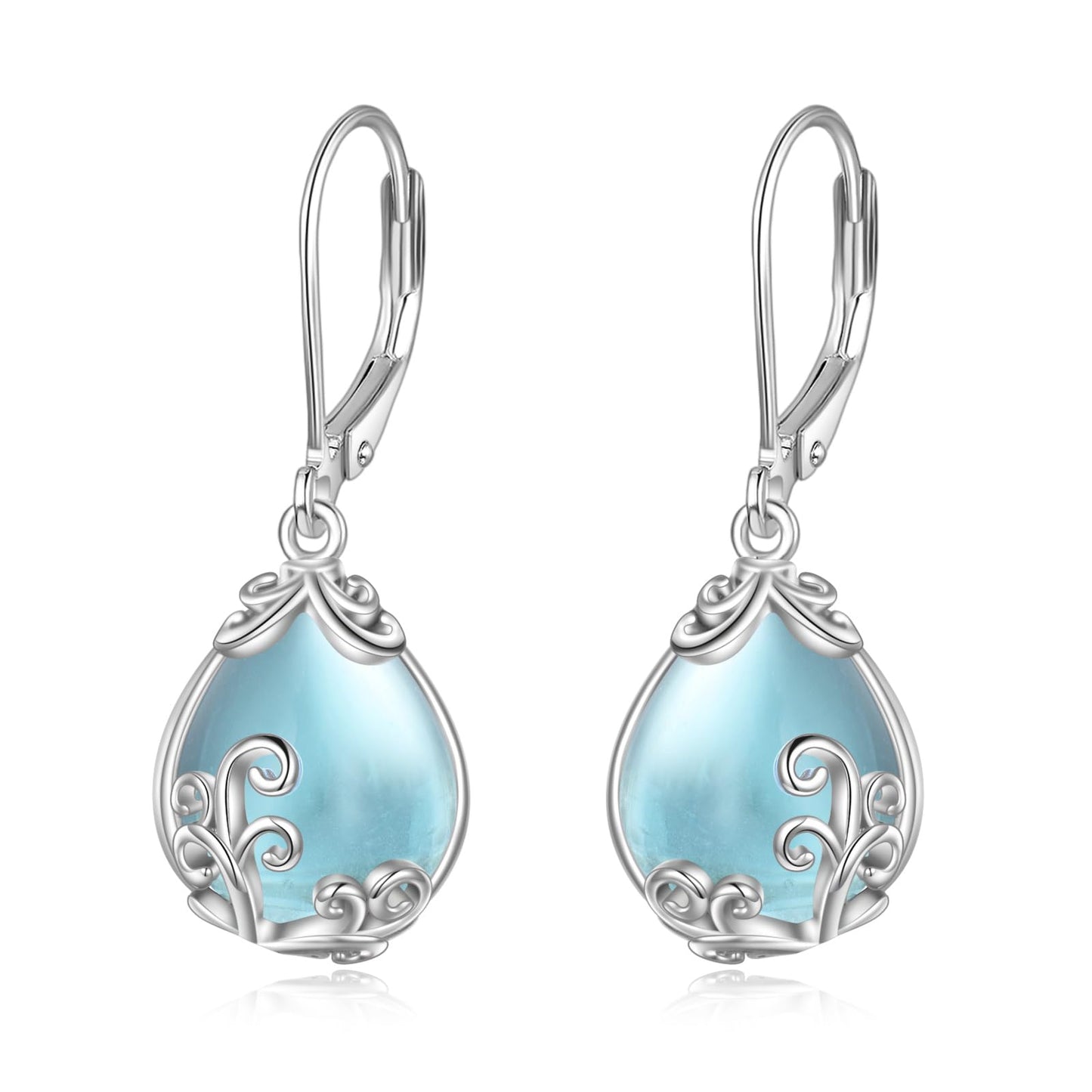 Larimar Teardrop Earrings 925 Silver | Amazon