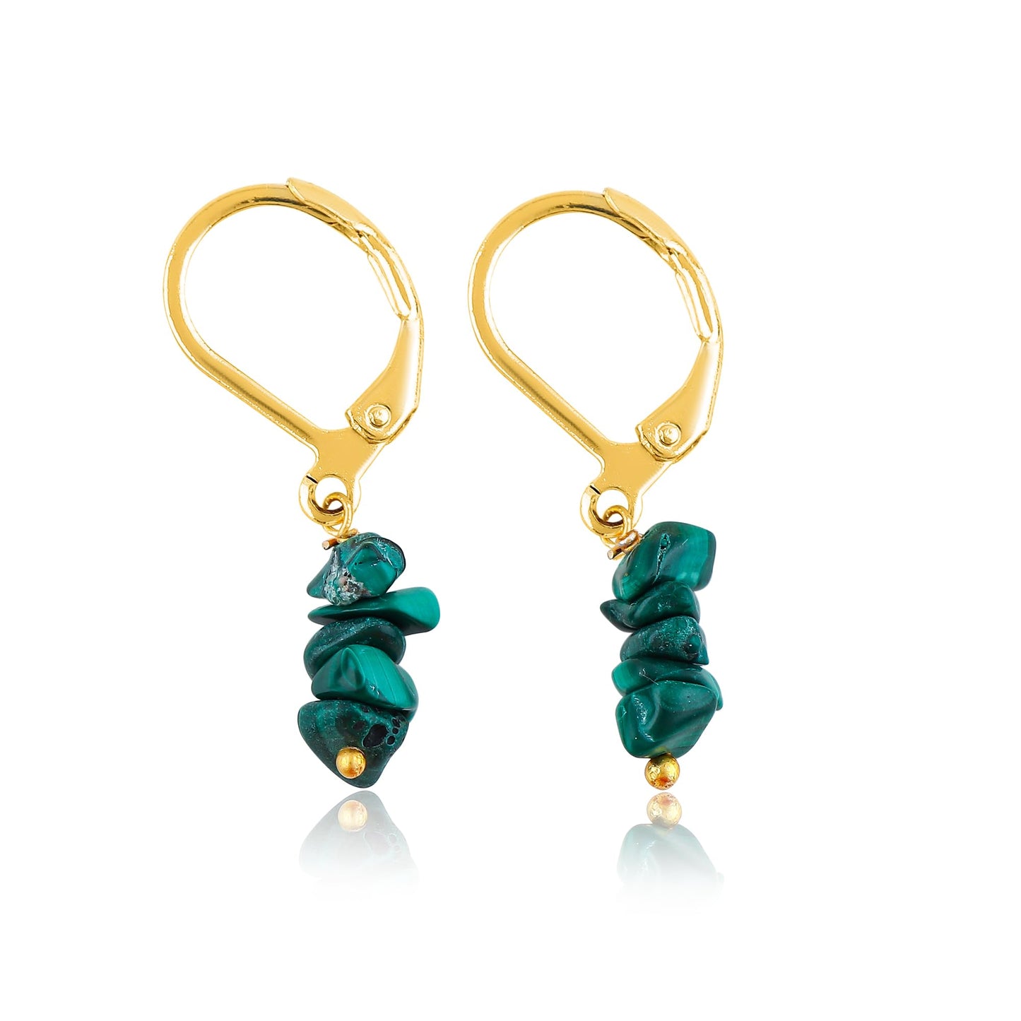 Larimar Chip Earrings Gold | Amazon