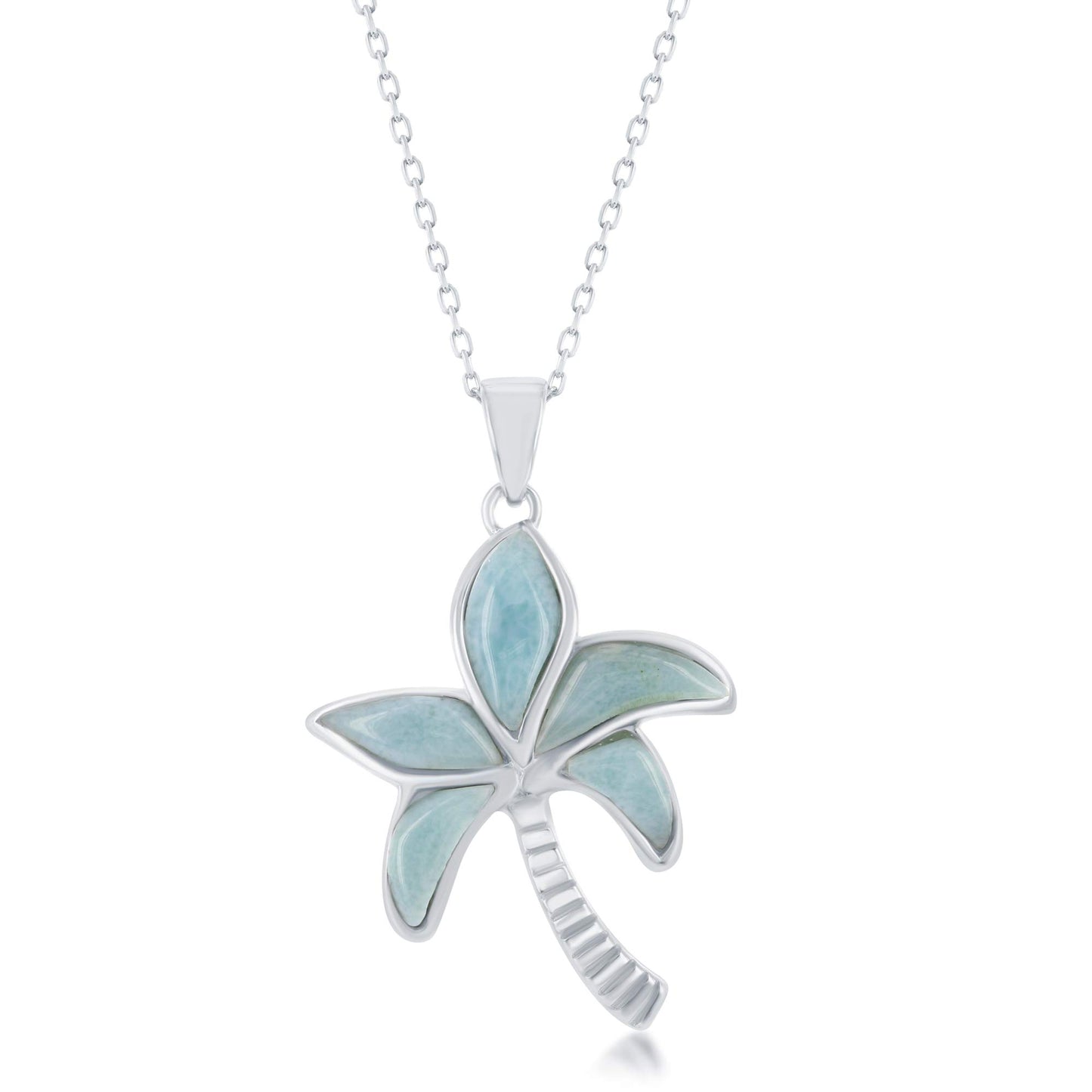 Collana con Palma di Larimar in Argento 925 | Amazon