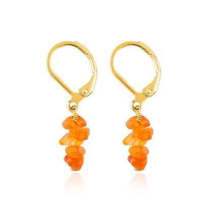 Larimar Chip Earrings Gold | Amazon