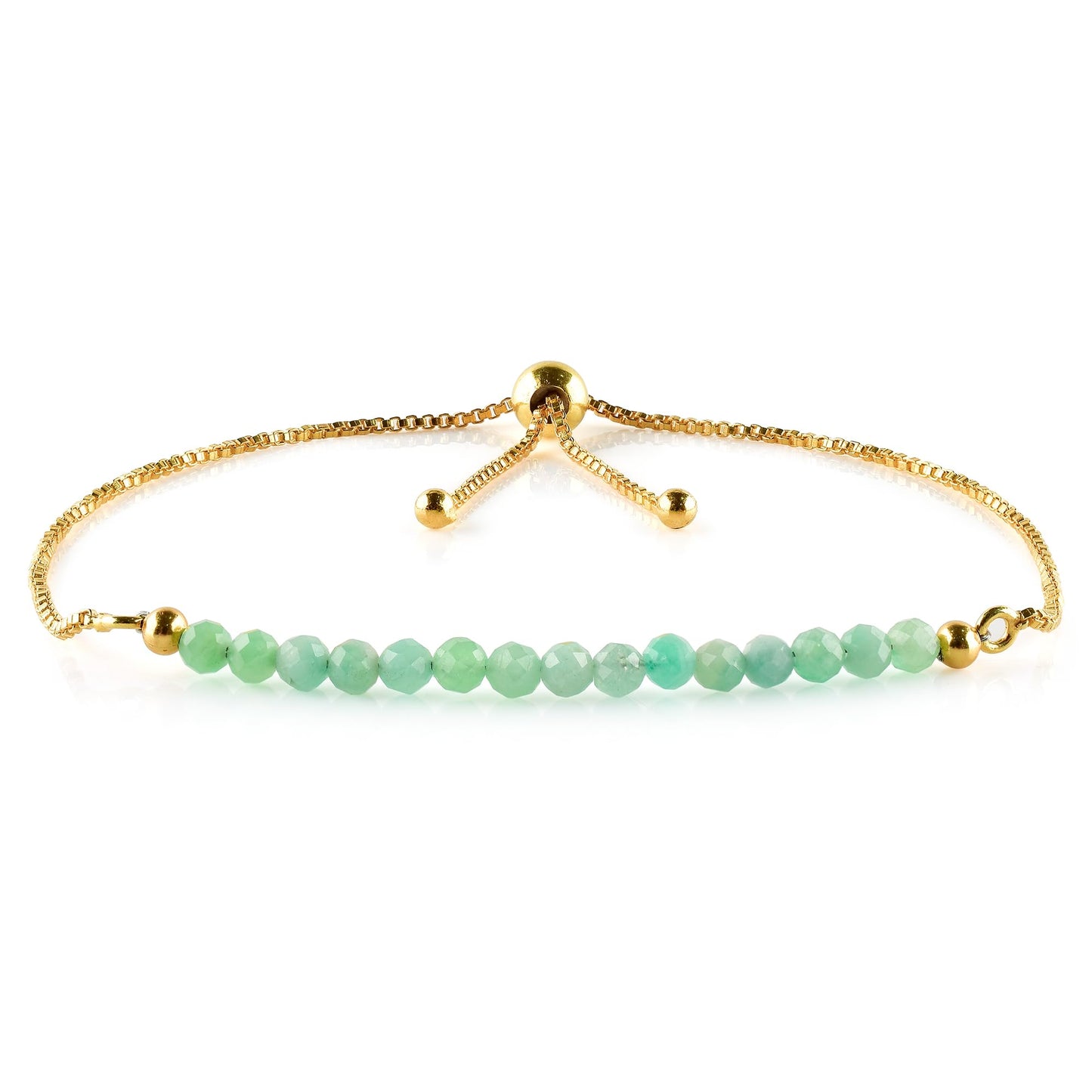 Bracelet coulissant Larimar doré | Amazon