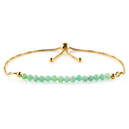 Bracelet coulissant Larimar doré | Amazon