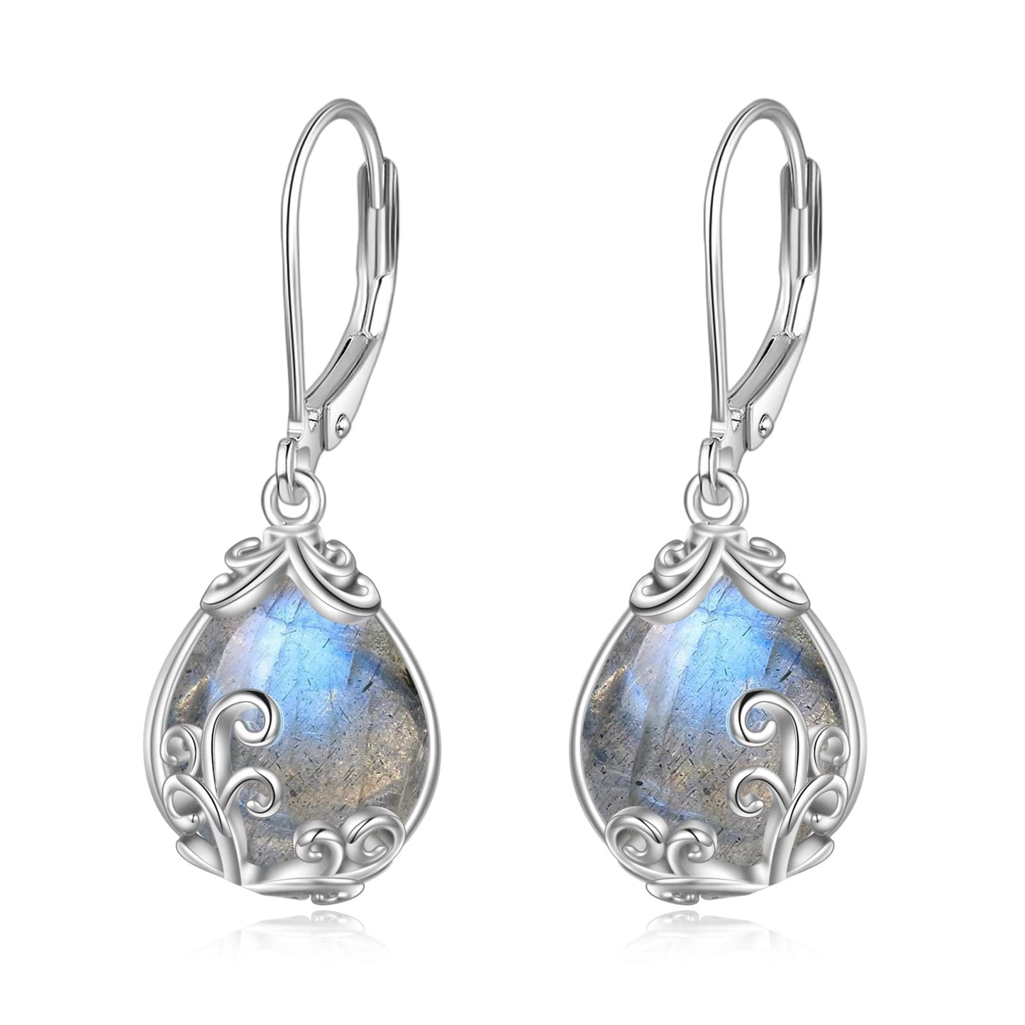 Larimar Teardrop Earrings 925 Silver | Amazon