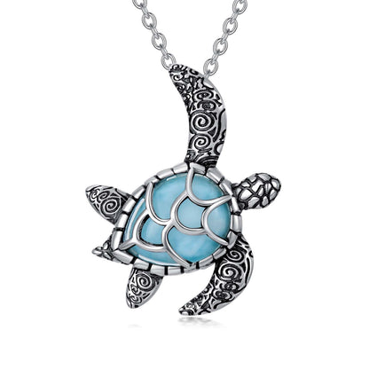 Collana con Tartaruga di Larimar | Amazon