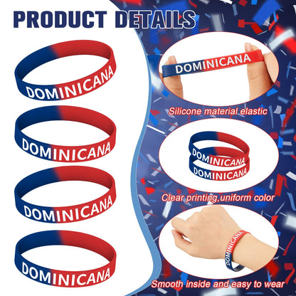 Braccialetti in Silicone della Repubblica Dominicana – 60 Braccialetti da Festa