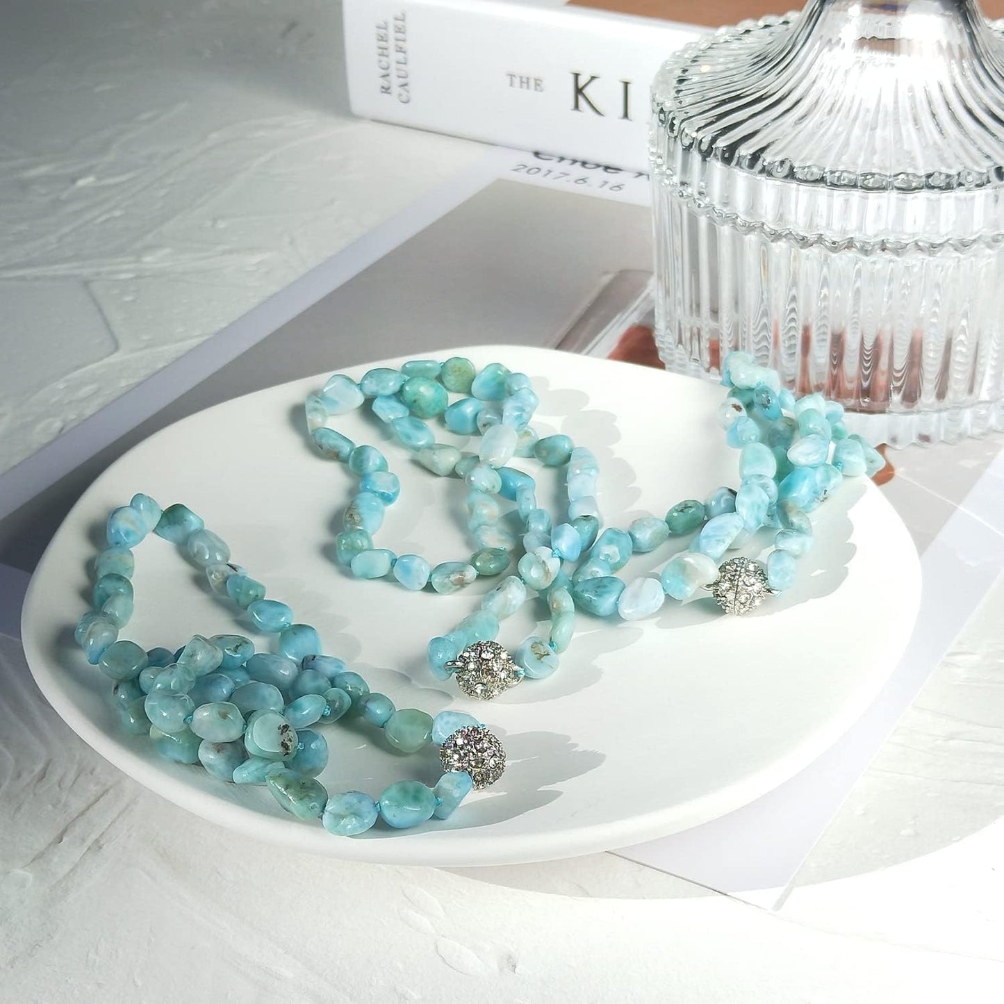 Collana con Perline Larimar 18” | Amazon