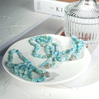 Collana con Perline Larimar 18” | Amazon