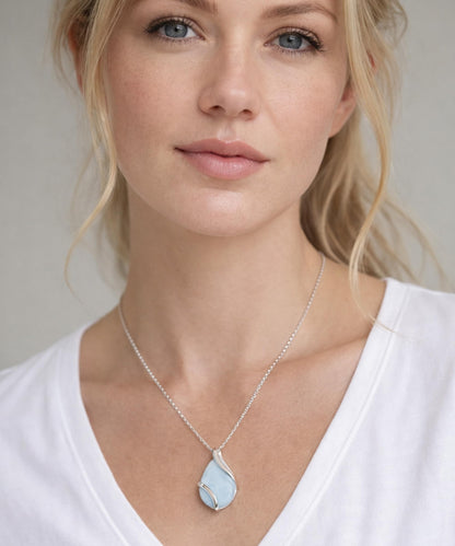 Collana a Goccia Larimar | Amazon