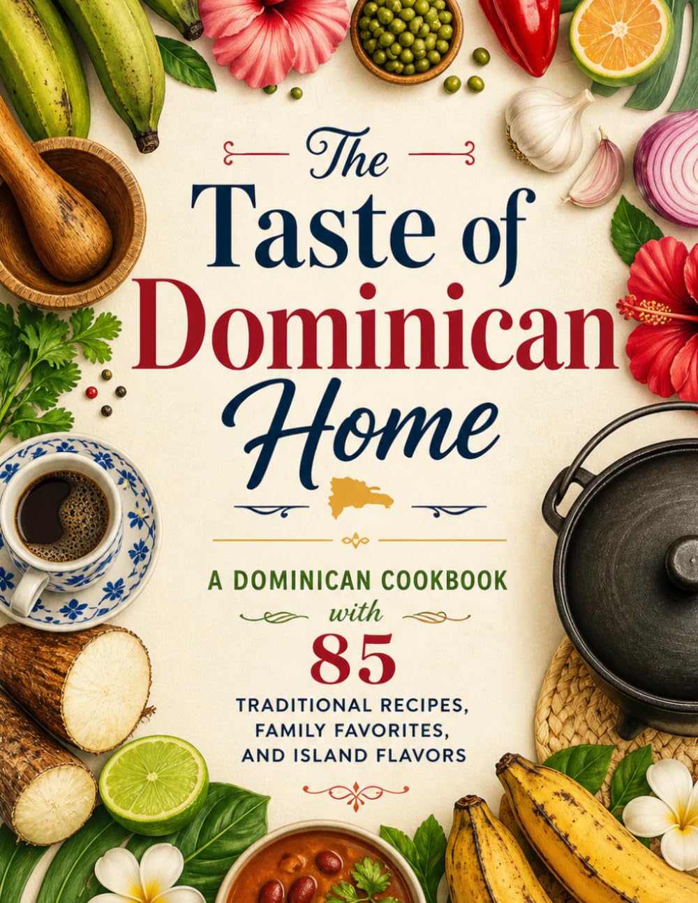 The Taste of Dominican Home: A Dominican Cookbook with 85 Traditional Recipes, Family Favorites, and Island Flavors