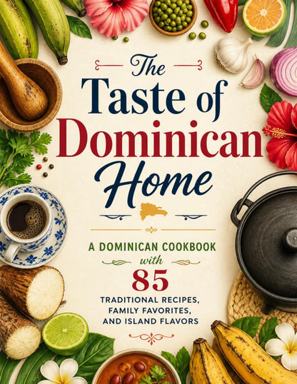 The Taste of Dominican Home: A Dominican Cookbook with 85 Traditional Recipes, Family Favorites, and Island Flavors