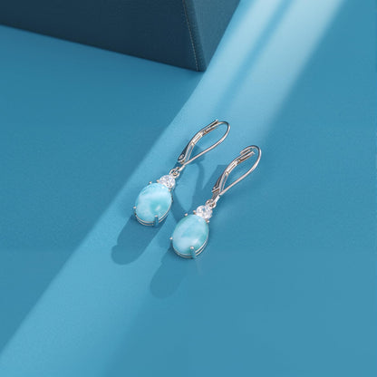 Larimar Dangle Earrings 925 Silver | Amazon