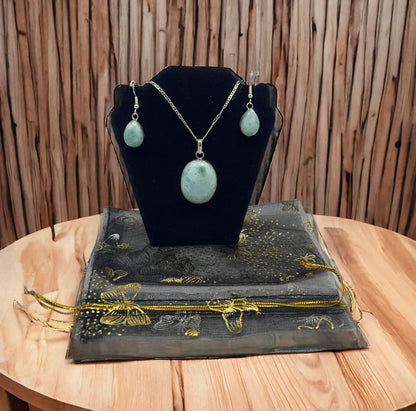 Larimar Jewelry Set 925 Silver | Amazon