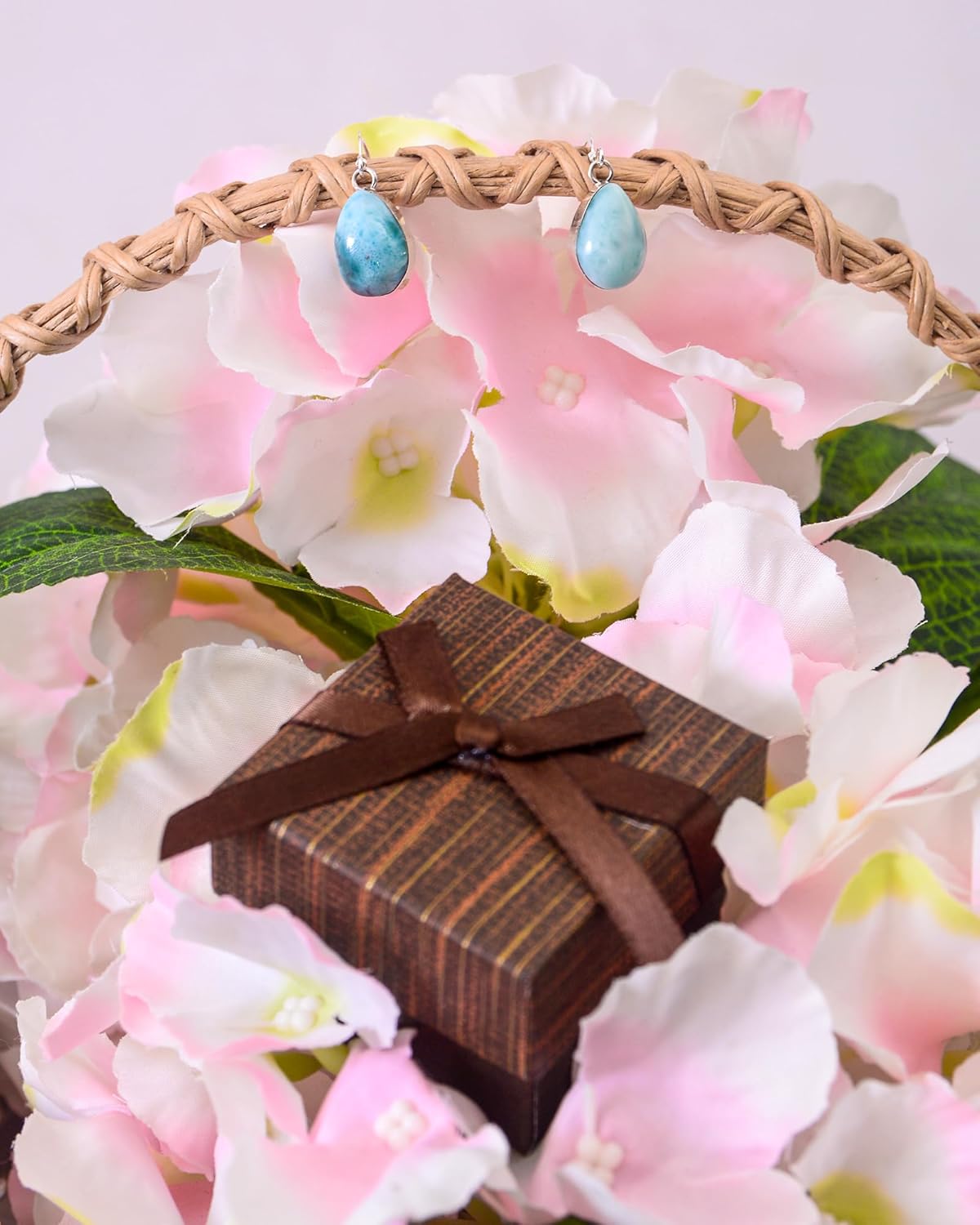 Larimar Teardrop Earrings 925 Silver | Amazon