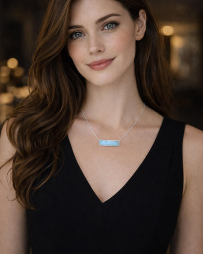 Larimar Pendant Necklace 925 Silver | Amazon