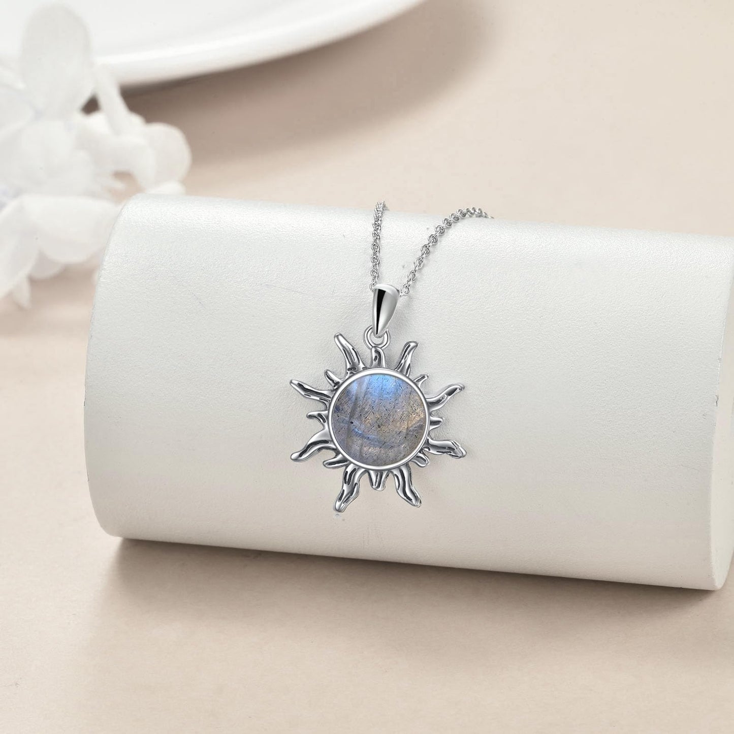 Collana con Sole Larimar | Amazon