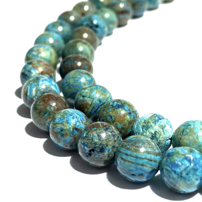 Fil de perles de Larimar 10mm | Amazon