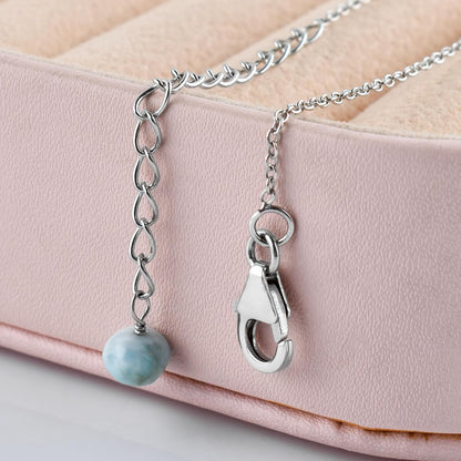 Collana con Barrette di Perline Larimar | Amazon