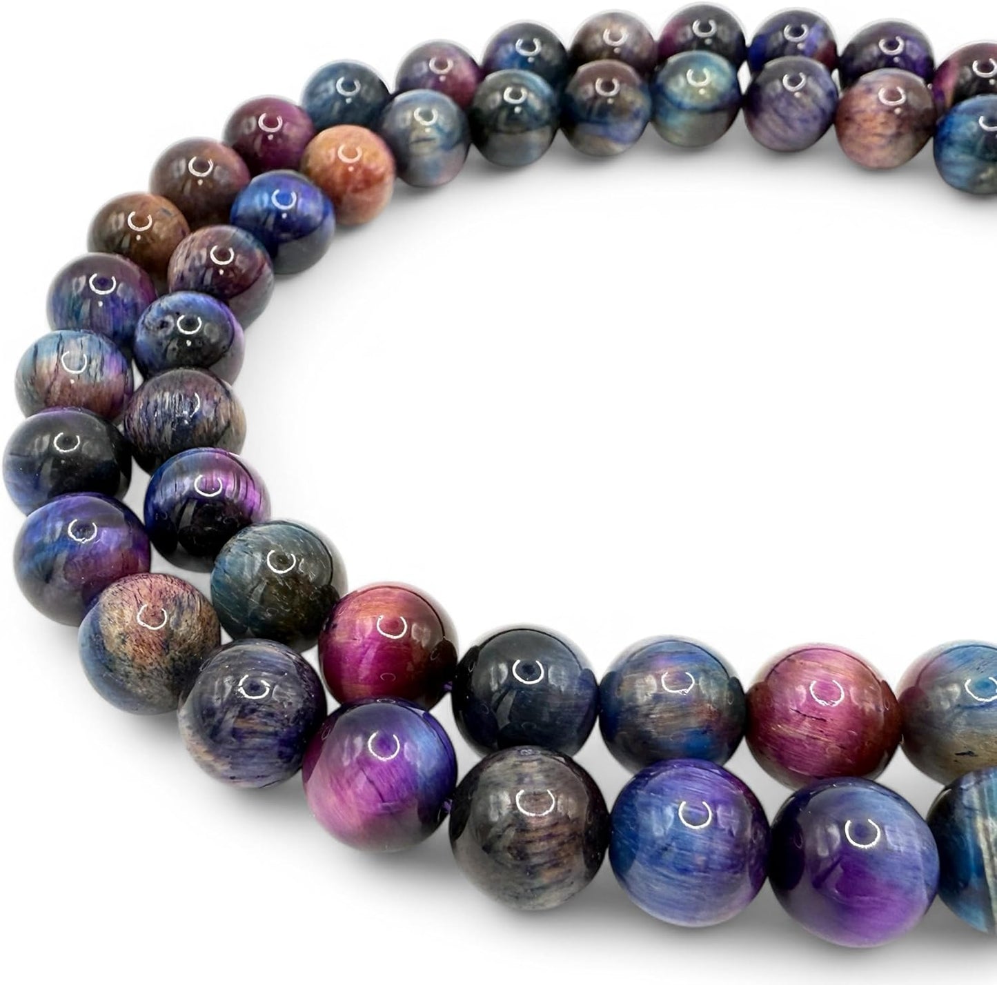 Fil de perles de Larimar 10mm | Amazon