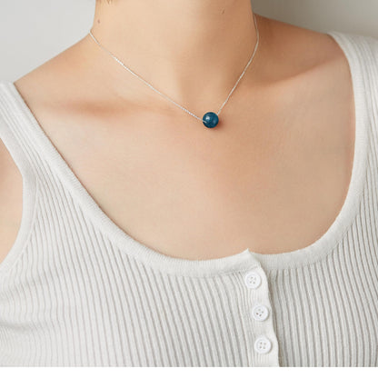 Collana Choker con Perline Larimar in Argento 925 | Amazon
