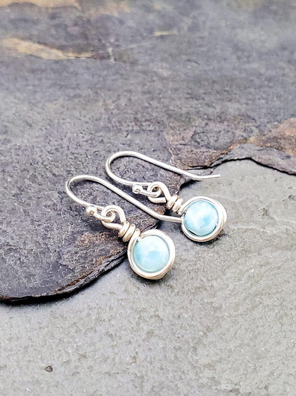 Larimar Drop Earrings 925 Silver | Amazon