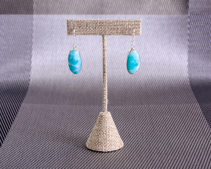 Larimar Oval Earrings 925 Silver | Amazon