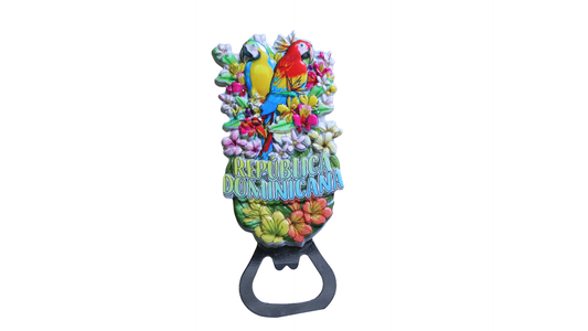 Destapador de Botellas Loro Dominicano