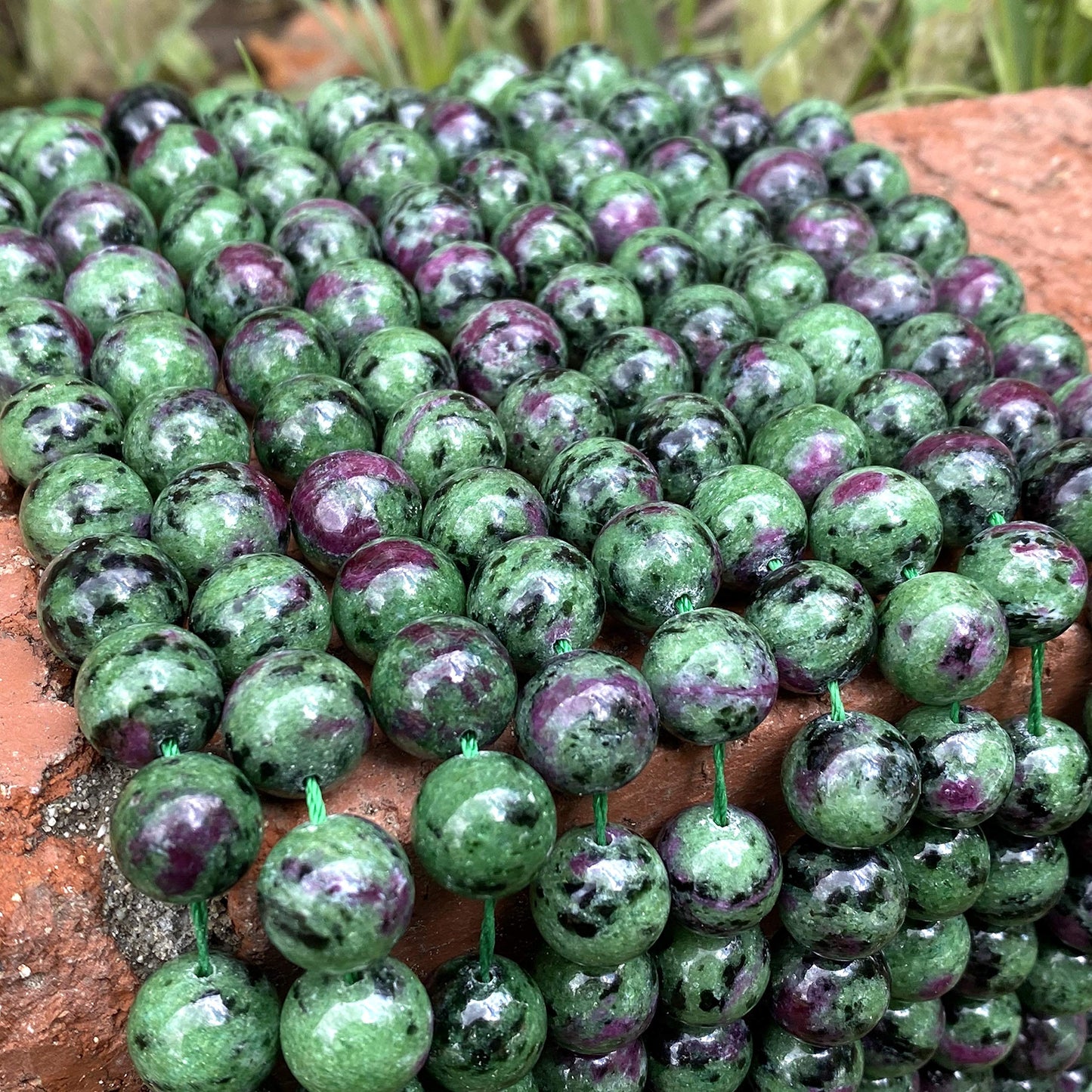 Fil de perles de Larimar 10mm | Amazon