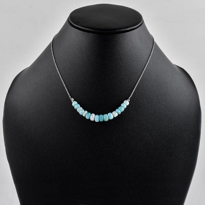 Collana con Barrette di Perline Larimar | Amazon