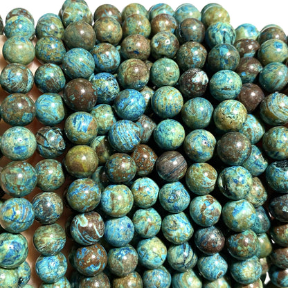 Fil de perles de Larimar 10mm | Amazon