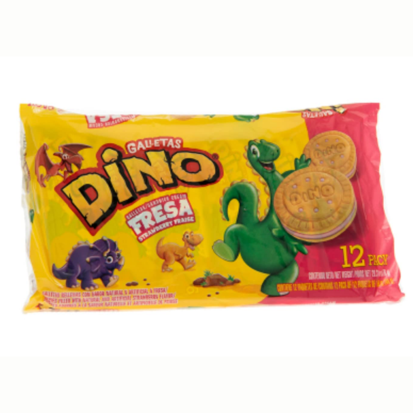Dino Strawberry Cookies 12 Pack | Amazon