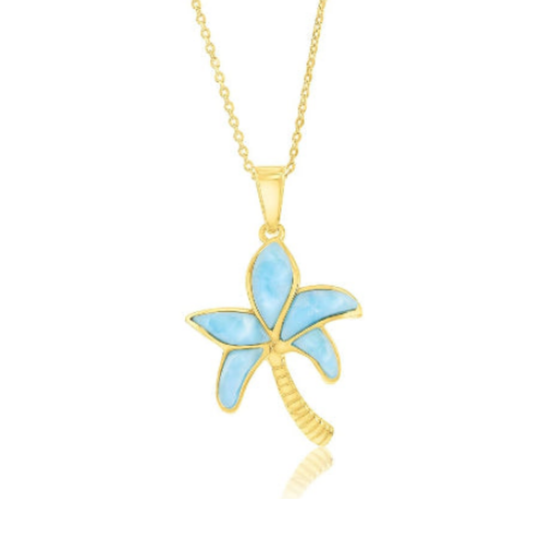 Collana con Palma di Larimar in Argento 925 | Amazon