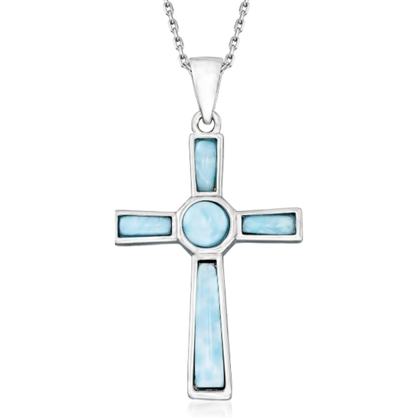 Collana a Croce Larimar | Amazon
