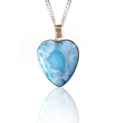 Collier Cœur Larimar Argent 925 | Amazon
