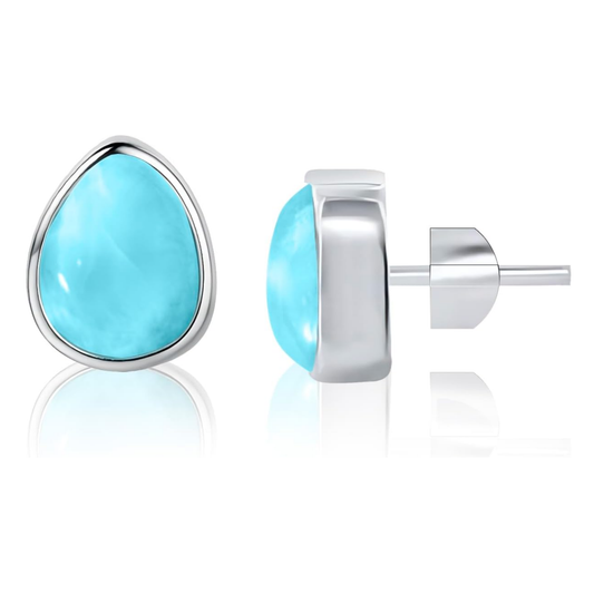 Orecchini a Goccia Larimar in Argento 925 | Amazon