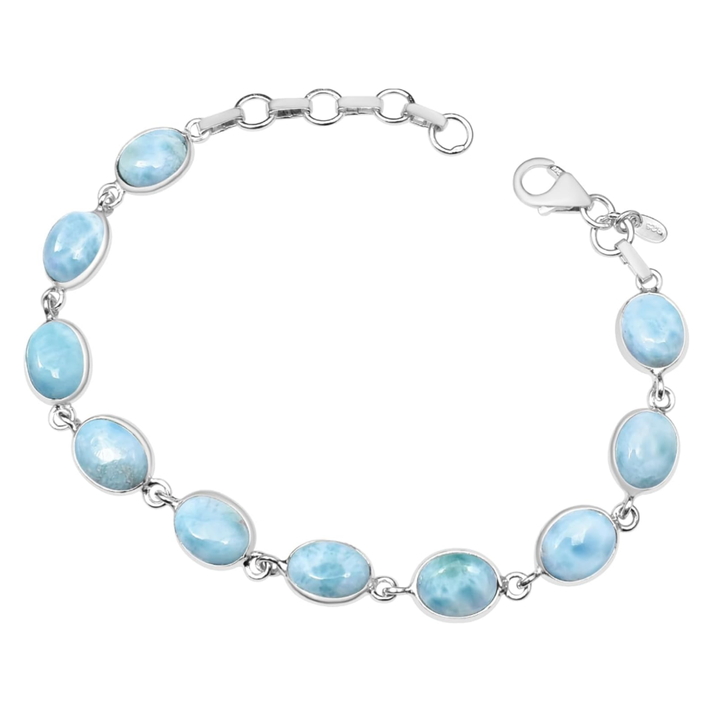 Bracelet de tennis en larimar argent 925 | Amazon
