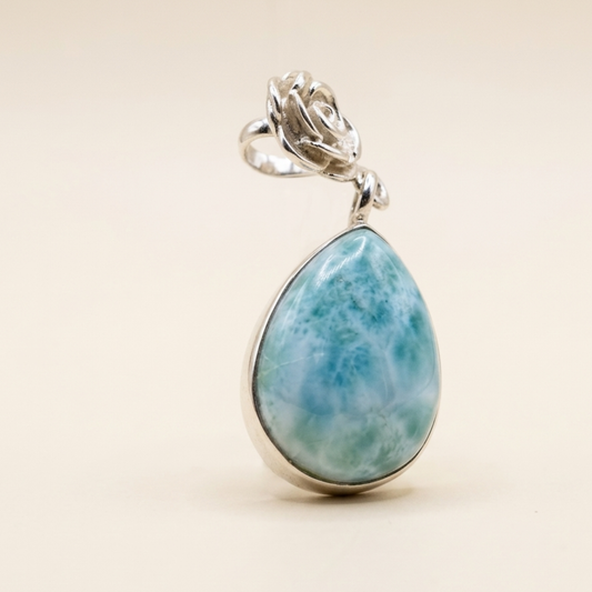 Ciondolo a goccia in Larimar