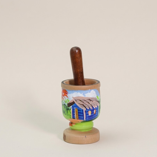 Mini Wooden Mortar & Pestle